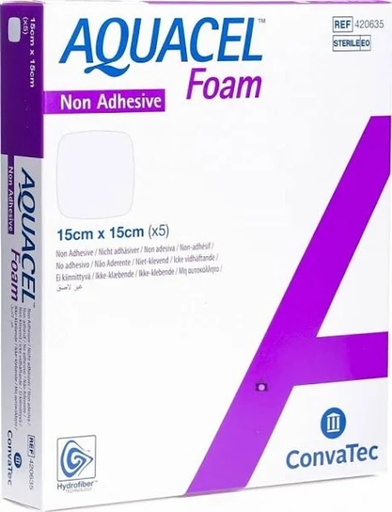 [CON420635] Aquacel Foam Non-Adhesive Dressing 15 X 15cm BOX/5