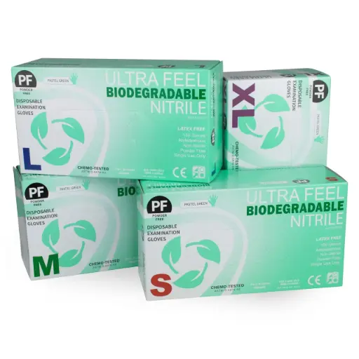 [SMS-468494/L] Ultra Feel Biodegradable Nitrile Gloves (100pcs) - Large