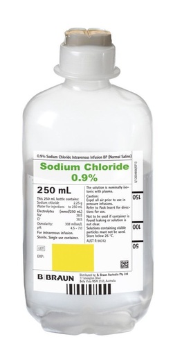 [2051] Ecoflac® Plus Sodium Chloride 0.9% IV Infusion 250ml Bottle