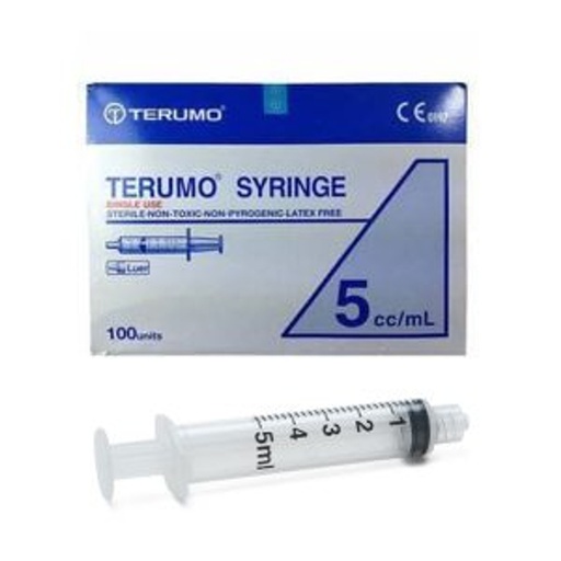 [2056] Terumo Syringe 5ml Luer Slip - BOX/100