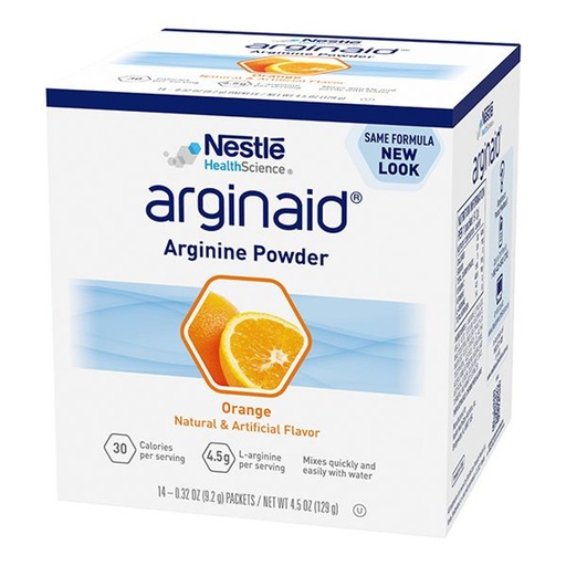 [2123] Nestle Arginaid Arginine Powder 9.2g sachet, 56 units - Orange