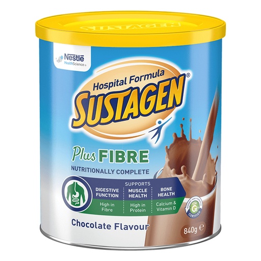 [2141] Sustagen Hospital Formula - PLUS FIBRE 840g - Chocolate