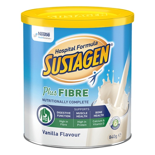 [2142] Sustagen Hospital Formula - PLUS FIBRE 840g - Vanilla