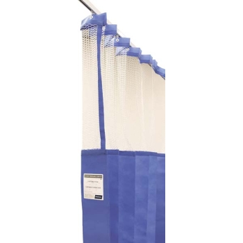 [2601] Curtains Disposable 4.5 X 2.3m Blue Mesh