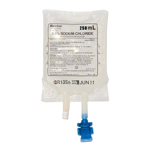 [2744] Viaflex 0.9% Sodium Chloride IV Solution - Various Sizes - 250ml
