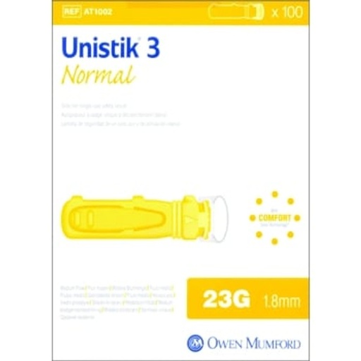 [CHAT1002] Unistik 3 Normal Blood Device BOX/100