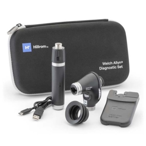 [WA71PX3LXE] Welch Allyn Portable Diagnostic Set - PanOptic Plus LED Ophthalmoscope; Li-Ion Plus USB-C Handle; iExaminer and Hard Case