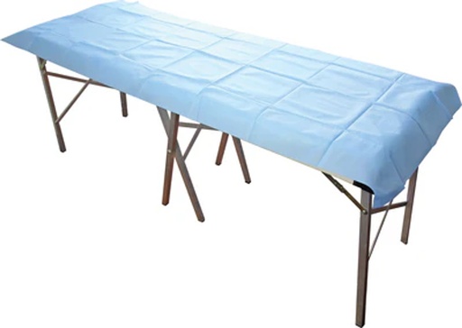 [DSMS20070-40] Disposable Flat Sheet 200cm x 70cm ( Light Blue) - Box/100