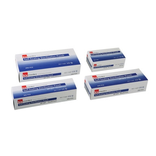 [BIOMAP002] Autoclave Pouch Self Seal - 90 x 162mm