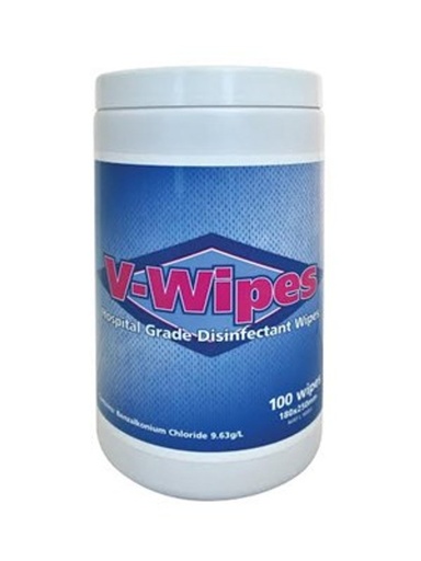 [210561] V-Wipes Hospital Grade Disinfectant Wipes TUB/100