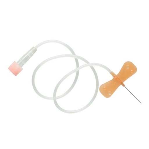 [SMSBLK] Surflo Winged Infusion Sets 25G x 19mm Long Tube 30cm Orange - Each