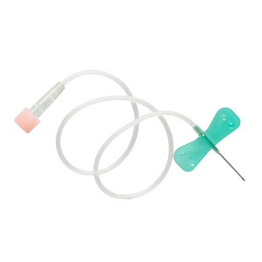 [3009] Surflo Winged Infusion Sets 21G x 19mm Long Tube 30cm Green - Each