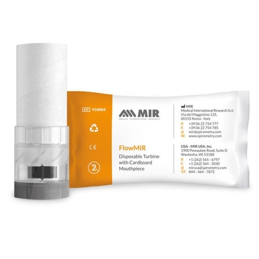 [SMS004] Flowmir Disposable Turbine With Cardboard Mouthpiece