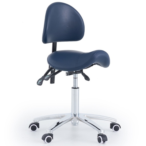 [1089] Saddle Stool with Backrest