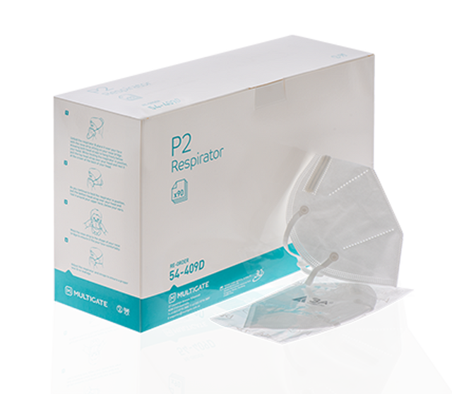 [SMS09D] Multigate P2 Respirator, Headloop (Box of 90pcs)