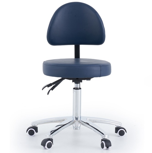 [1090] Round Stool with Backrest
