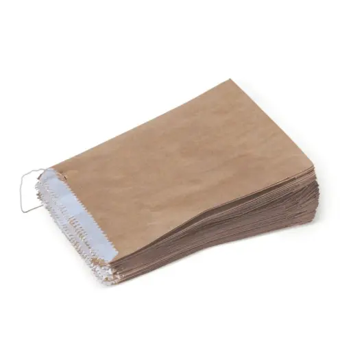 [SMSAJA] 2 Long Greaseproof Lined Brown Bags | 235x180mm