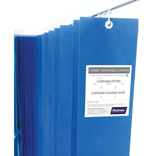 [1113] Haines® Antimicrobial Medical Curtains - Summer Blue