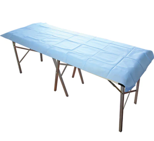 [1114] Hospital Bed Flat Sheet - Blue