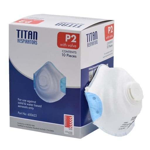 [1118] TITAN P2 Valved Disposable Respirator (10 pcs)